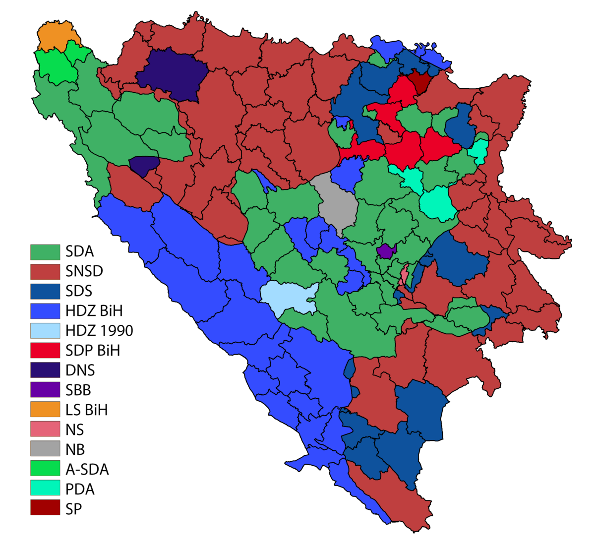 Bih. Босния и Герцеговина на карте. BV. Bih.