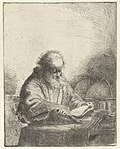 Thumbnail for File:Philosopher, Ferdinand Bol, 1642, etching and dry-point, first state, 21.0 by 16.5 cm (plate), Rijksmuseum Amsterdam RP-P-BI-1993.jpg