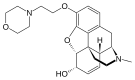 Pholcodine'in kimyasal yapısı.