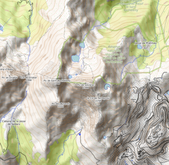 Carte topographique.