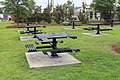 Picnic benches