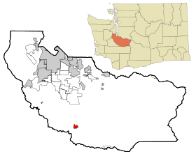 Pierce County Washington Incorporated and Unincorporated areas Eatonville Highlighted.svg