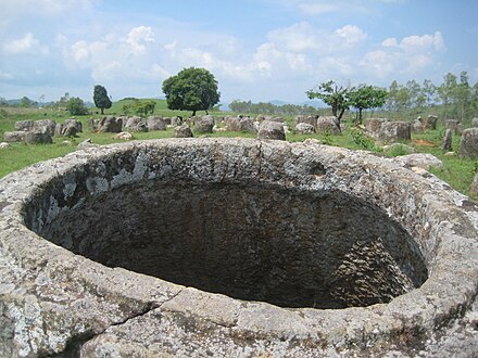 The Plain of Jars near Phonsavan