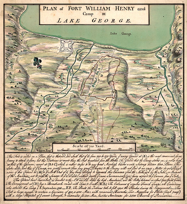 Plan of Fort William Henry and Camp at Lake George