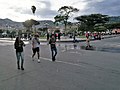 Plaza de Armas of Cajamarca pro karneval 2017.jpg