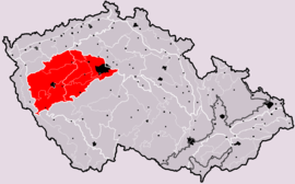 Subprovincia na mape Česka