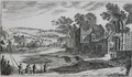 Plate XVII (landscape with river, people and building)