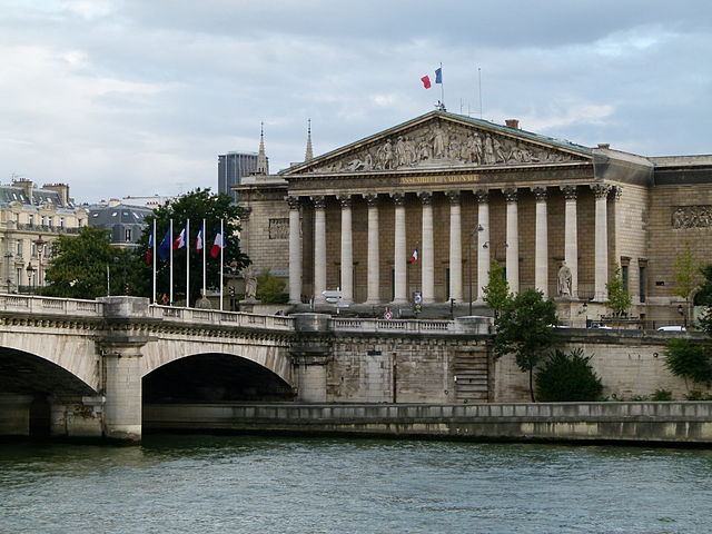 The Palais Bourbon in Paris, where the National Assembly meets