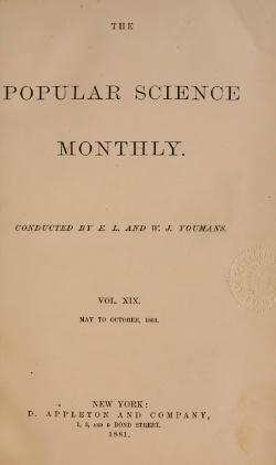 Popular Science Monthly Volume 19.djvu
