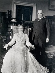 President William McKinley and first lady Ida in the White House, 1900.jpg