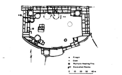 A black and white site map