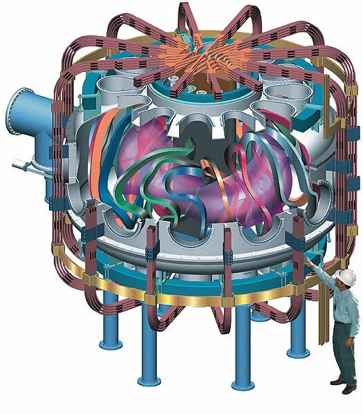 File:Quasi-Poloidal Stellarator 3d render.jpg