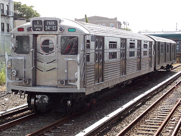 A R11 car, ten of which were built for the Second Avenue Subway.