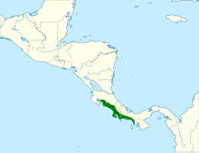 Ramphocelus costaricensis map.svg