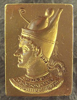 Ring with engraved portrait of Ptolemy VI Philometor (3rd–2nd century BCE) - 2009.jpg