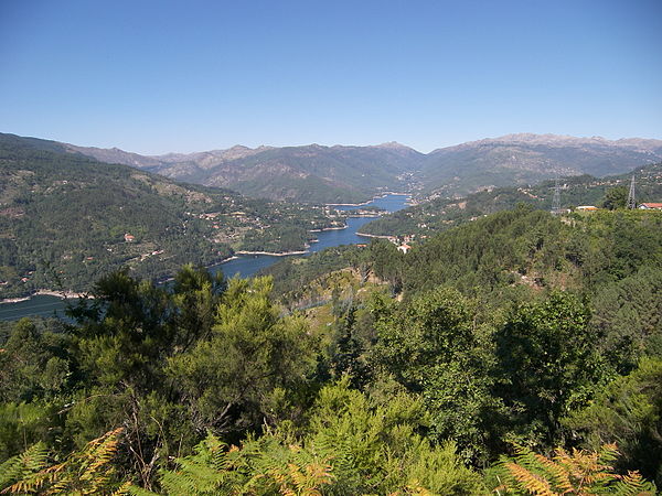 Cávado river in Peneda-Gerês National Park, an area with expressive rainfall.