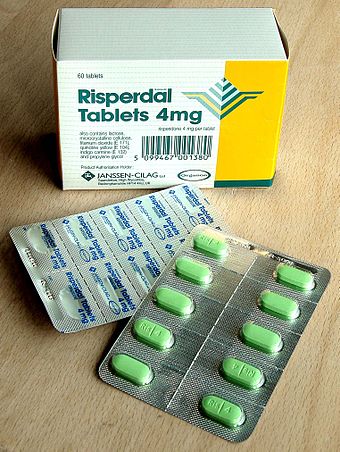Risperidone (trade name Risperdal) is a common atypical antipsychotic medication.