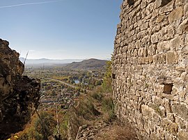 The village seen from the castle