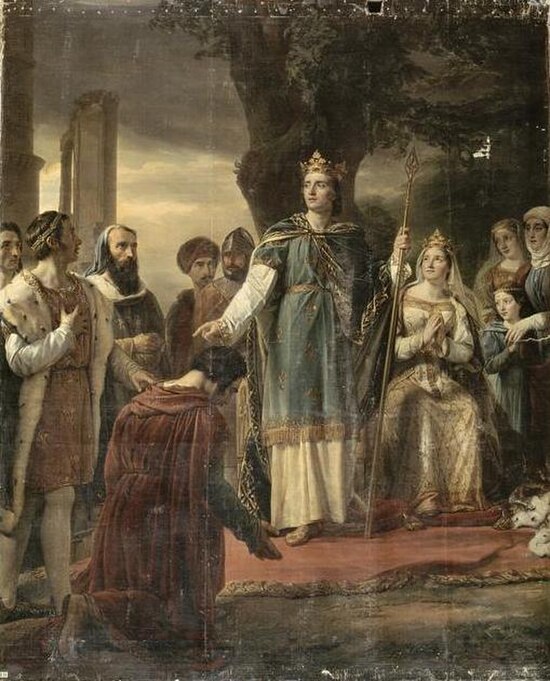 Saint Louis, administering justice under the oak of Vincennes