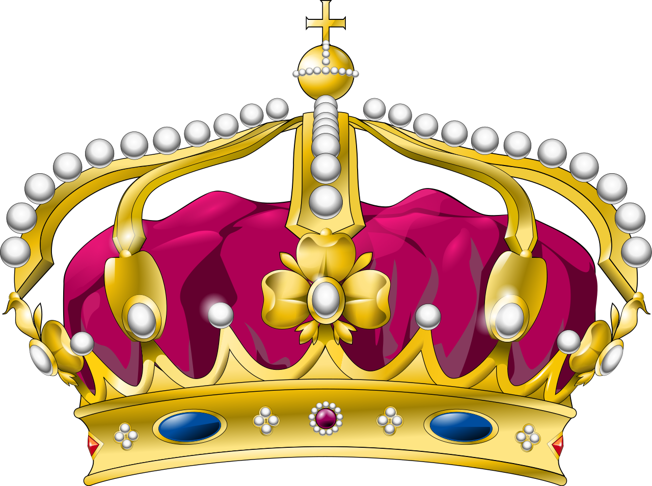 File Royal Crown Curved Svg Wikimedia Commons