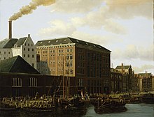 Johan Diderik Cornelis Veltens painting of the Beuker & Hulshoff sugar factory that used to be on the Lauriergracht,[3] in the Amsterdam Museum