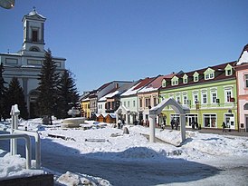 Saint Egidius Plaza winter Poprad Slovakia.jpg