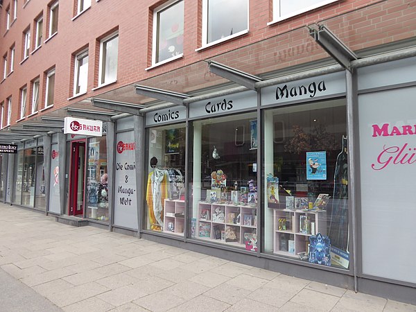 The comic book and manga store Sakura Eldorado in Hamburg, Germany