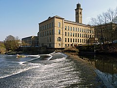 Salts Mill and River Aire