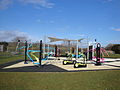 Sandown outdoor gym, off Culver Parade, Sandown, Isle of Wight in February 2012.