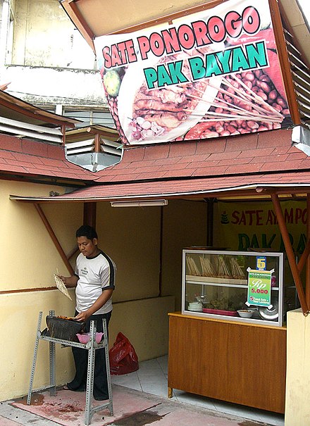 A sate Ponorogo stall