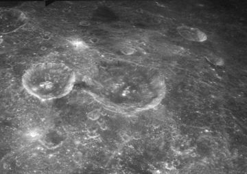 Oblique view of Schubert and vicinity, facing west, from Apollo 15 Schubert crater vicinity AS15-M-0795.jpg