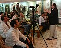 Проф. М. Хай открывает научную конференцию, посвященную традиционному кобзарству. 2012 г.