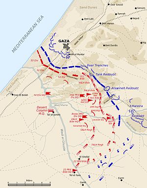 A doua bătălie de la Gaza map.jpg