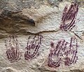 Pictograph in rock shelter