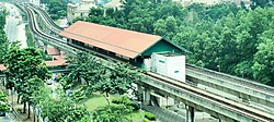 Setiawangsa stasiun LRT, aerial view