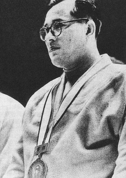 The first World Judo Champion, Shokichi Natsui in 1956