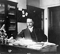 Sir Ronald Ross at his desk, London, 1904 Wellcome L0011946.jpg