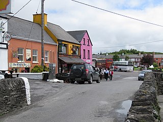 Sneem Village in Munster, Ireland