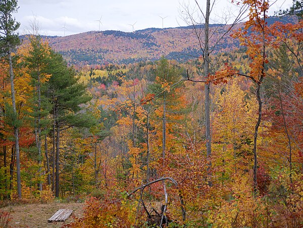 Spruce Mountain Wind Farm is one of three wind farms in Oxford County, ME.