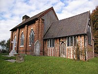 St Michael's Church, Baddiley, one of the oldest surviving close-studded buildings St Michaels Baddiley.jpg