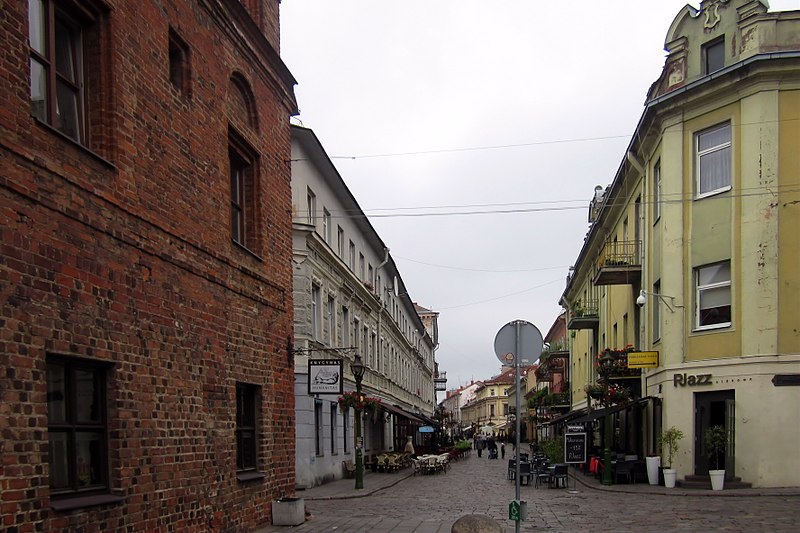 File:Starówka w Kownie. Ulica Vilniaus (Vilniaus gatvė). - panoramio.jpg