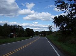 Along State Route 9 in Center Township, north of Carrollton