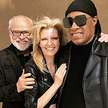 Riggs, Svensson and Stevie Wonder (June 2019) Stevie Wonder, Margareta Svensson Riggs, Seth Riggs.jpg