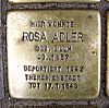 Stolperstein Emmerich Josef Straße 21b Rosa Adler