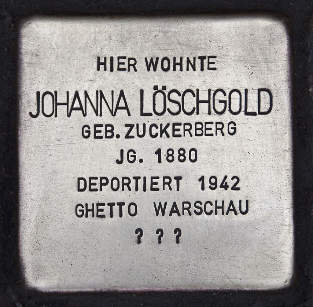 Stolperstein für Johanna Löschgold.JPG