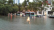 Flash flooding in Perth, 2010 Storm in Perth - Cars flooded.jpg