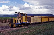 4. KWEine Zuckerrohrbahn in Mossman, Queensland, Australien.