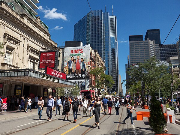 King Street West during the 2016 Toronto International Film Festival