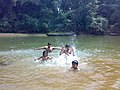 Take a bath in river