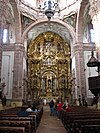 Gold leaf altar in the Church of San Cayetano (''Templo de la Valenciana'')